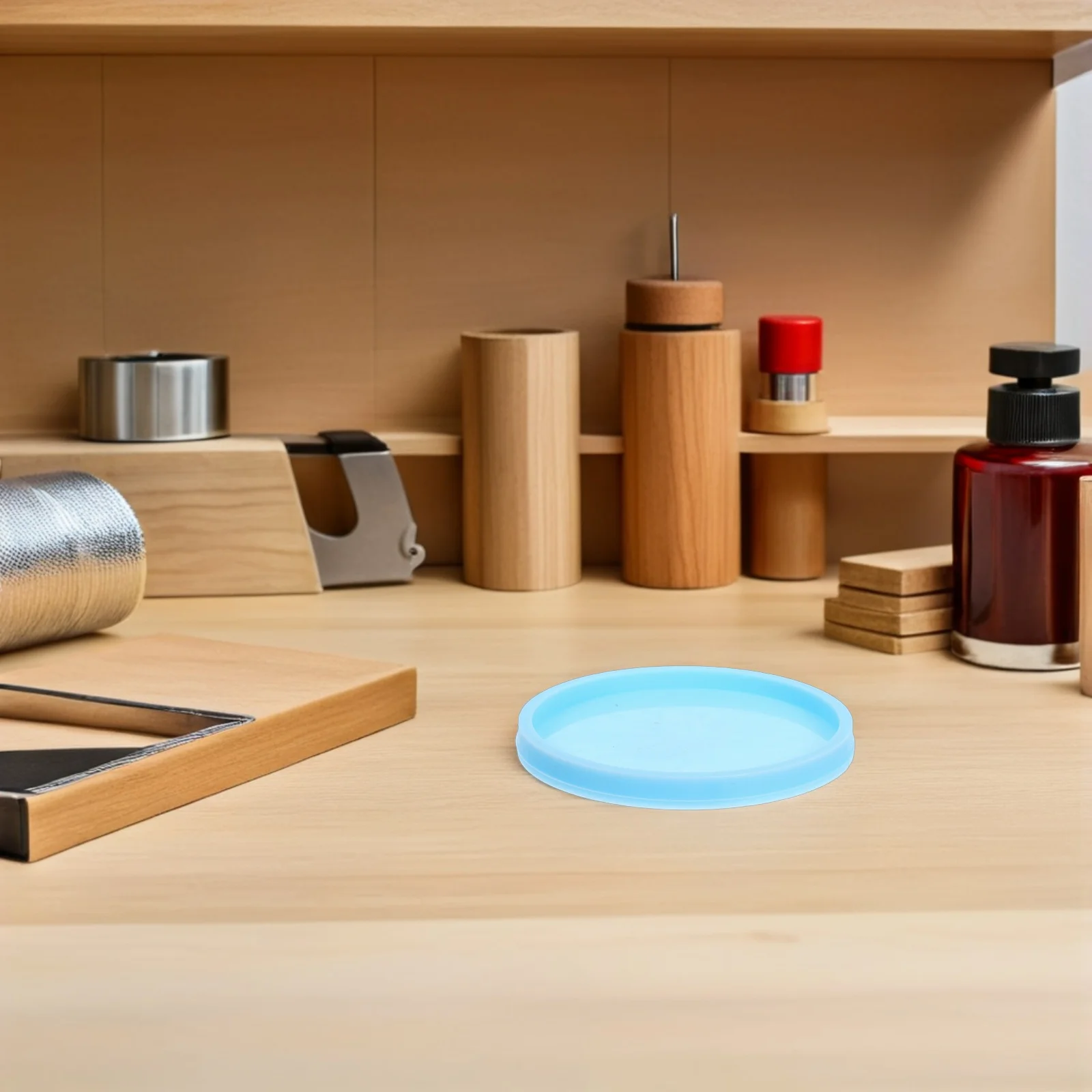 قالب كوستر ثلاثي الأبعاد من السيليكون المستدير على شكل ندفة الثلج للراتنج DIY قالب كوستر إيبوكسي للحفلات والمقهى