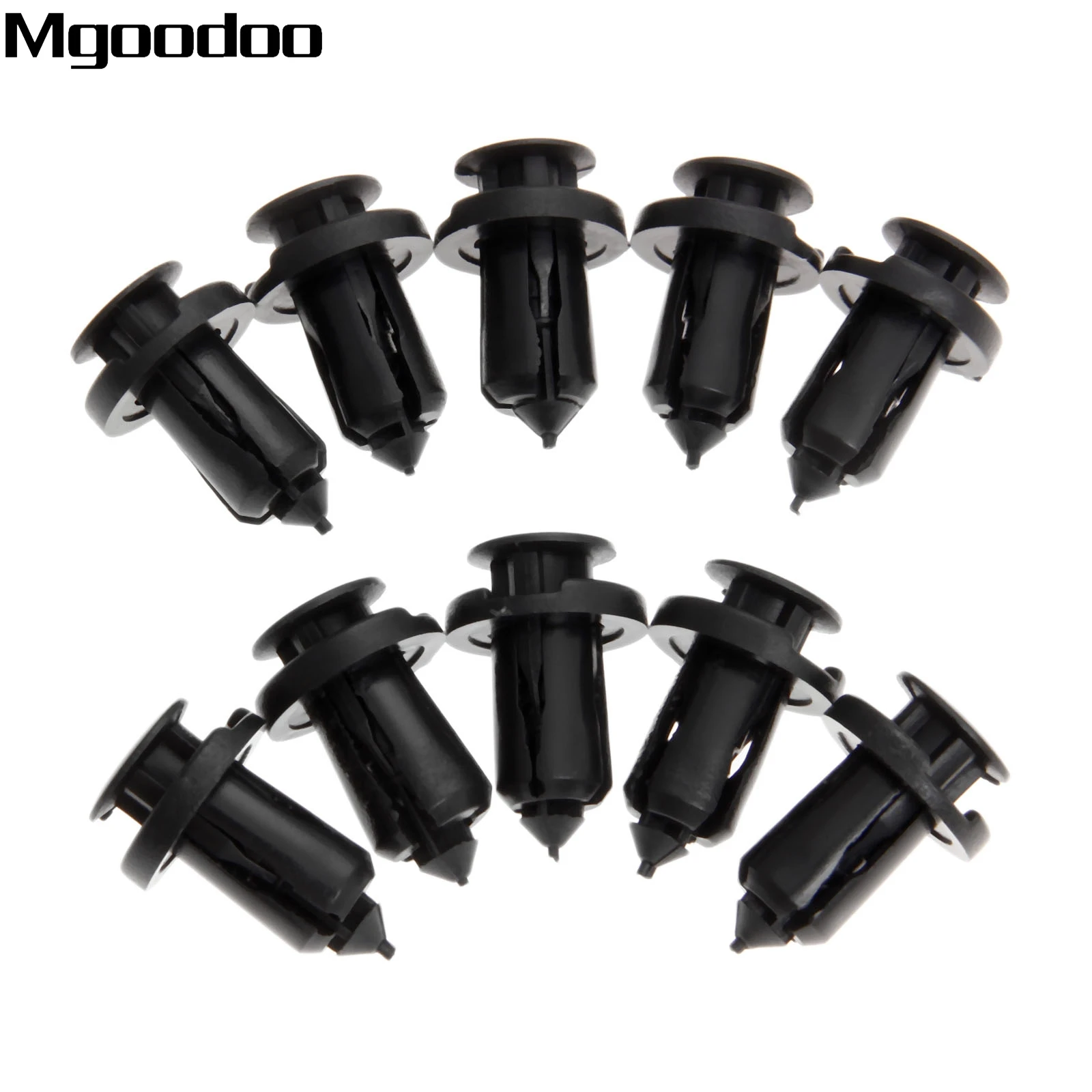 10pcs 10.5mm Hole Auto Bumper Engine Cover Fastener Fender Panel Push-Type Retainer Plastic Rivet For Subaru Car Door Trim Clips