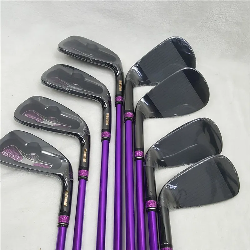 Kompletny zestaw kijów golfowych dla kobiet Majest-9th Golf Driver+Woods+Iron+Putter/12Pcs z grafitową osłoną główki wału