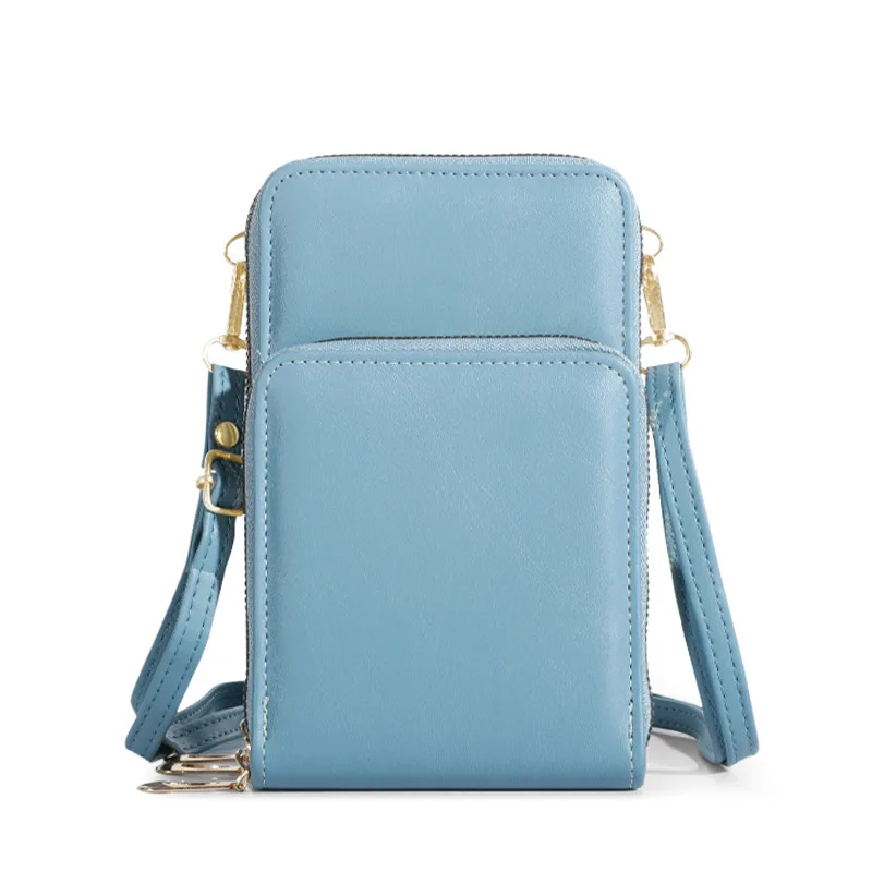 

Multifunctional Phone Bag Twill PU Ladies Wallet Large Capacity Travel Wallet For Smartphones Below 6.5 Inches Iphone Purses