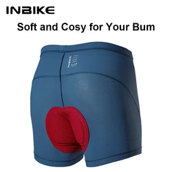 INBIKE-Breathable Cycling Shorts for Men, 3D Gel Pad, Shockproof Bicycle Underpant, MTB Road Bike Underwear