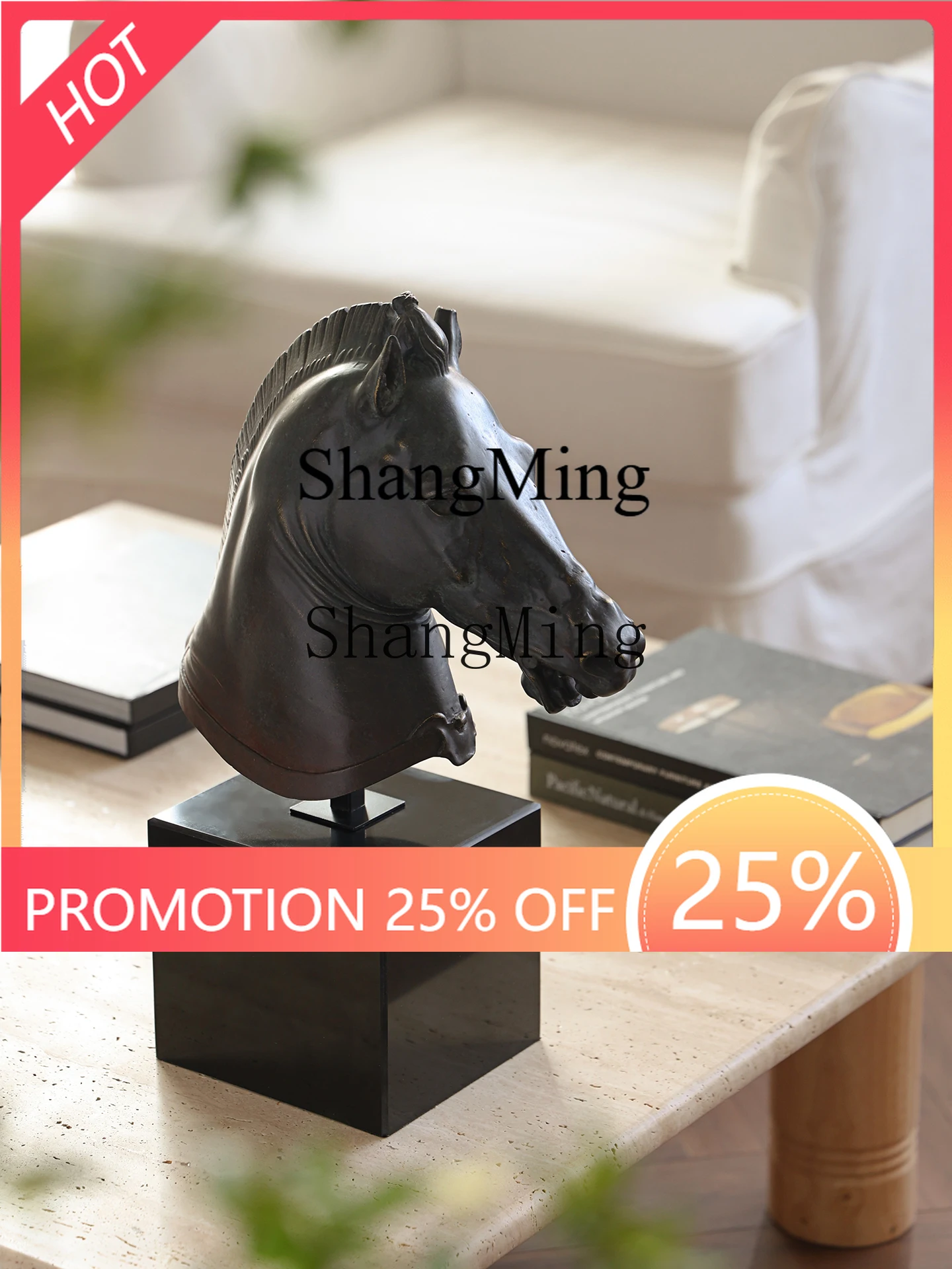 FG good-looking Horse Head Reproduction Antique Horse Head Decorative Ornament