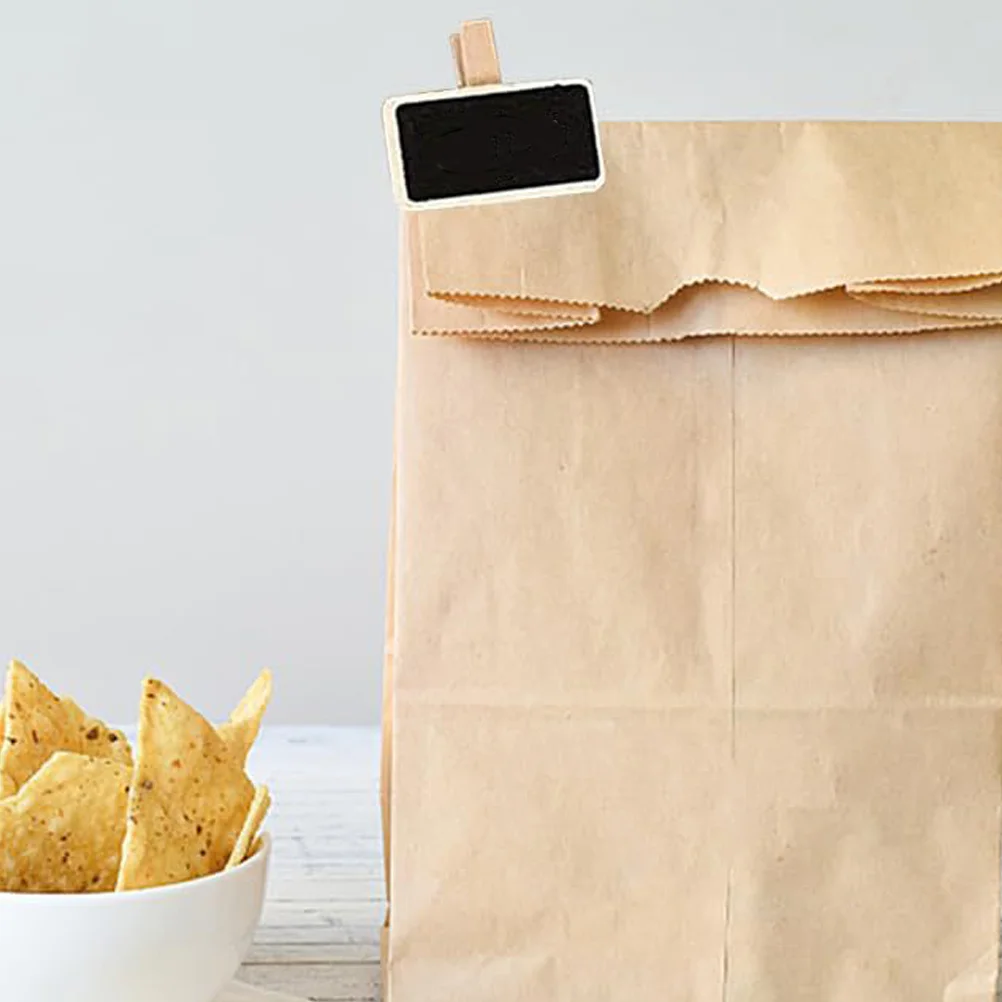 50 قطعة علامات السبورة الصغيرة مشبك خشبي السبورة للطعام تسمية كليب الصغيرة السبورة مذكرة كليب رسالة مجلس المشابك #1