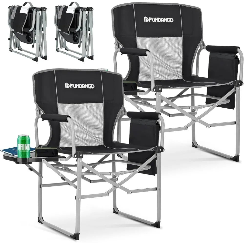 

Camping Director Chair for Adults, Foldable Portable Chair Outdoor Folding for Outside, Backyard, Patio, Lawn, Garden