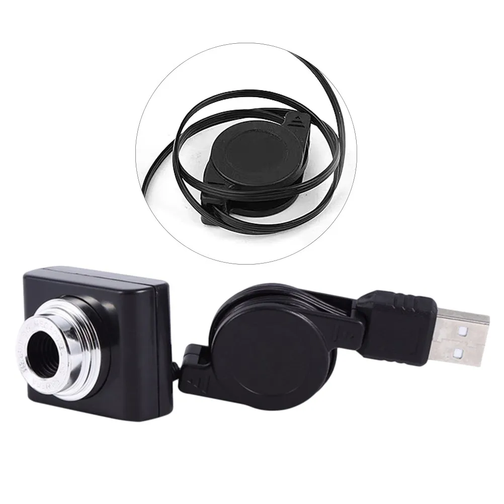

USB Webcam Black 120 Degrees Rotatable Lens Professional Laptop Camera Live Teaching Computer Camera No Driver Plug Play