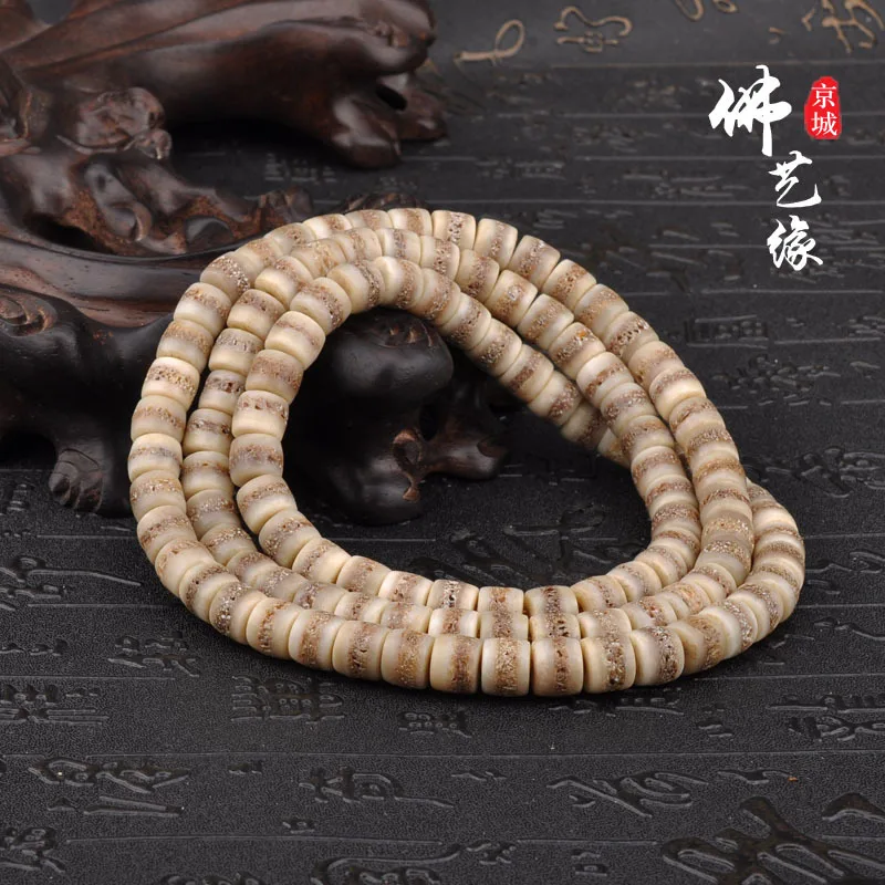 

Full-Core Spiritual Tibetan Yak Bone Skull Buddha Beads 108 Bracelets