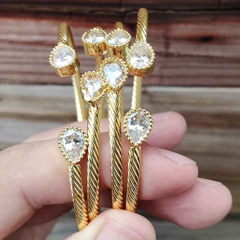 Bangles For Women Nigerian Jewelry Bead Gold Color Bracelets Nigerian Bracelet