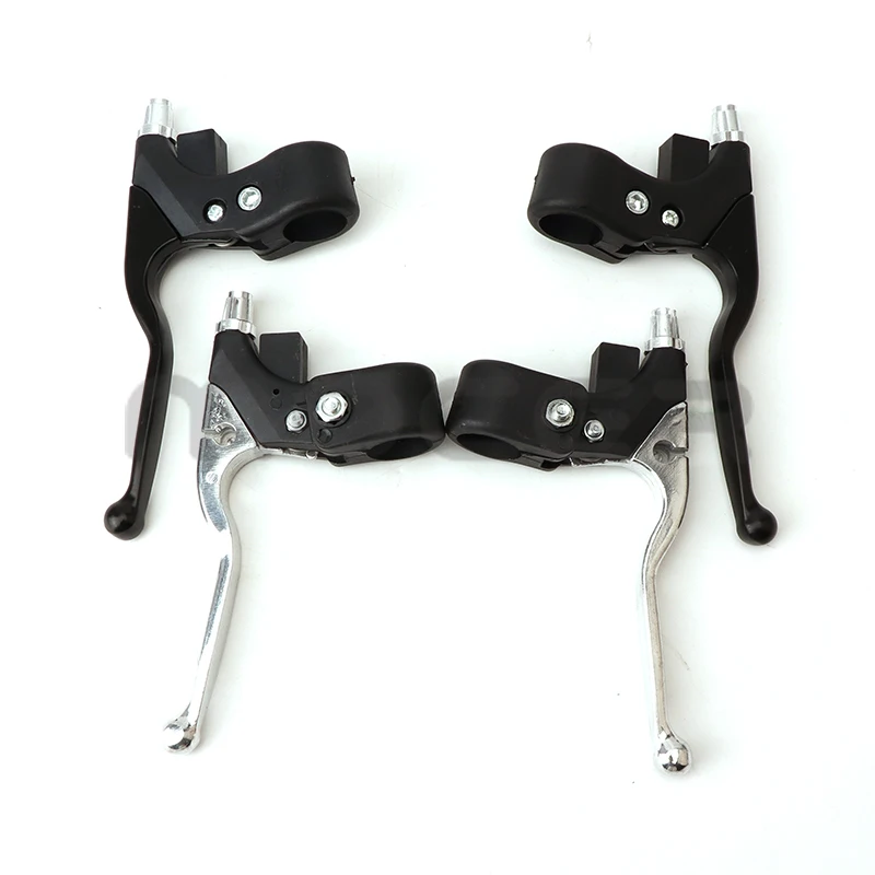 1 pair Alloy 22mm Right Dual Twin Left Handle Brake Levers For 47cc 49cc Mini Moto Pocket Dirt Bike ATV Quad Accessories