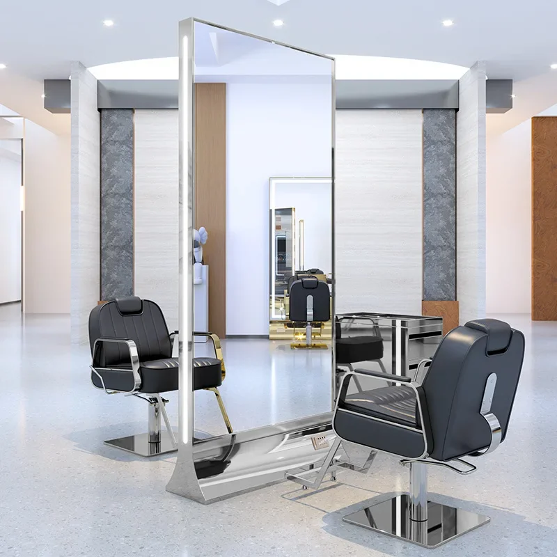 CXX hair salon dedicated hair salon mirror table Internet celebrity single and double mirror 5