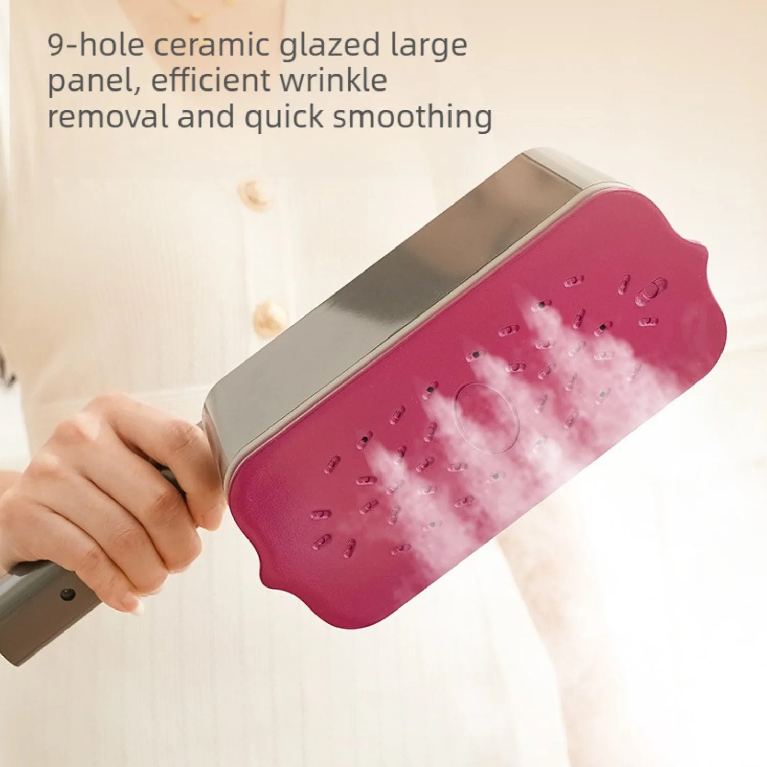 Handheld Travel Steam Iron for All Fabrics,1200w Foldable Iron Steamer,125ML Tank, Strong Penetrating Steam, Removes Wrinkle