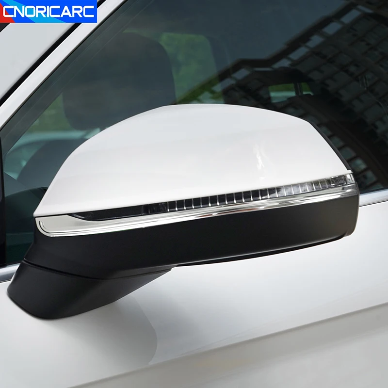 

For Audi Q5 FY 2017-2022 Car Styling Rear Mirror Frame Cover Trim Strips Stainless Steel Decoration Exterior Accessories Sticker