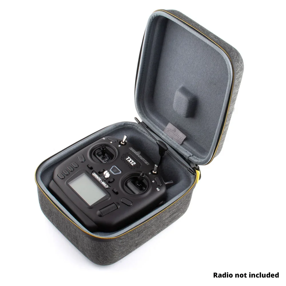 RadioMaster TX12 MKII Radio Transmitter EVA Hard Zipper Handbag Carry Case 215X185X120mm