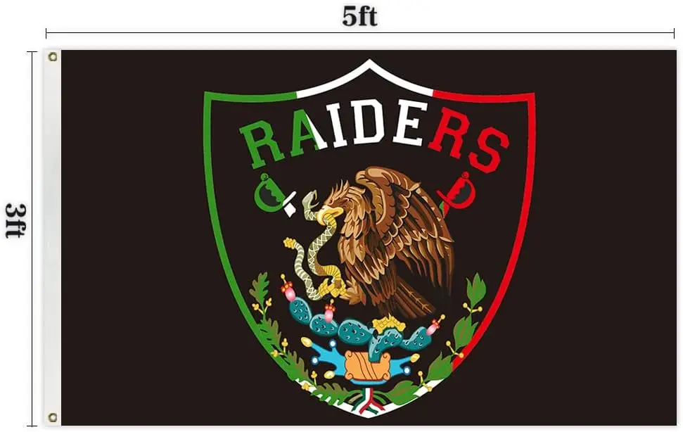 Directly Delivery Mexico Raiders Flag