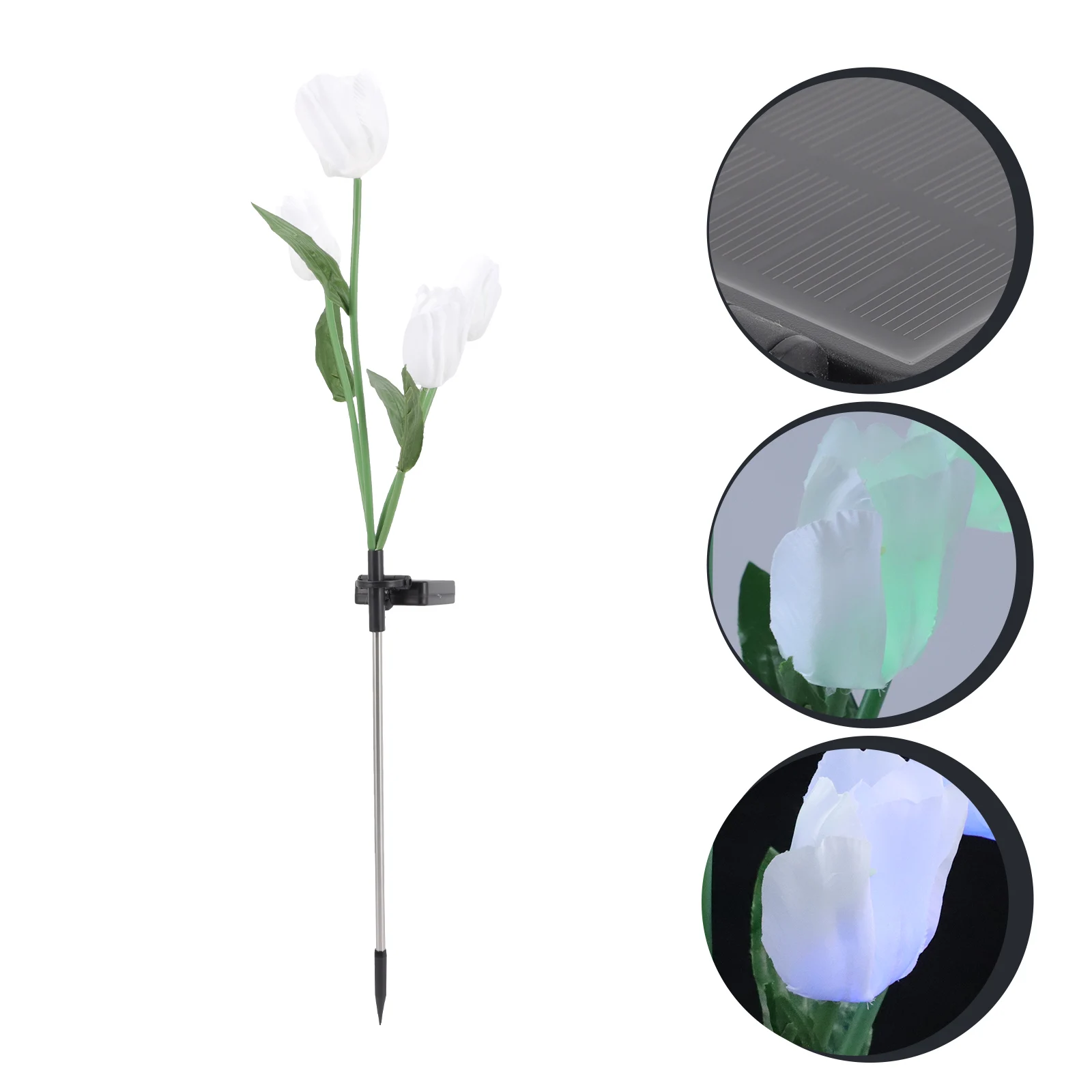 

Solar Powered Lights Led Flower Stake Lights LED Flower Stake IP65 Waterproof Garden naments Outdoor Decor Pathway Lighting