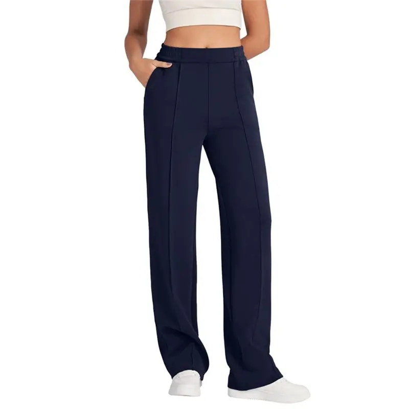 AEF6-Women Wide Leg Sweatpants Yoga Pants Casual Lounge Trousers