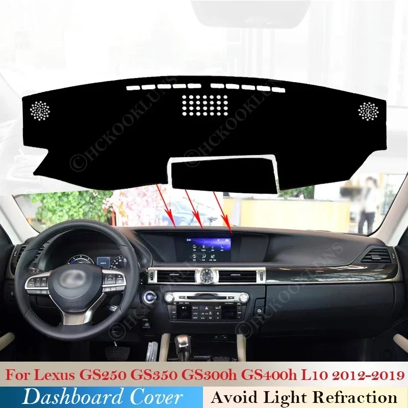 Car Sunshade 250 350 300h Dashboard Cover Protective Pad Polyester for Lexus GS GS250 GS350 GS300h GS400h L10 2012 2013 ~ 2019