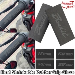 For SV650 650X Bandit 1200 1250/S/F 250 400 650 VStrom 250 650 1000 1050 XT Motorcycle Heat Grip Cover Nonslip Rubber Grip Glove