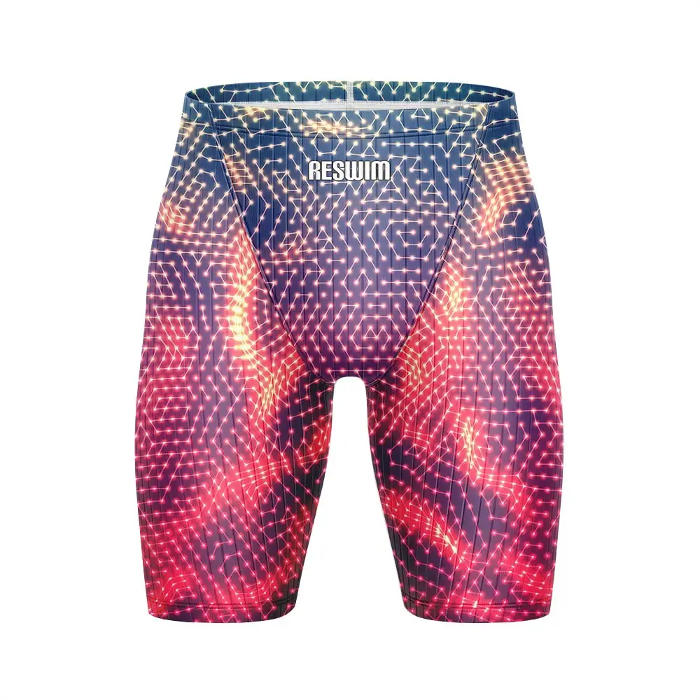 

2024 Men's Print Swim Jammers Athletic Training Swimsuit Shorts Bathing Suit Swimming Trunks Beach Tights Shorts Surf Pantalones