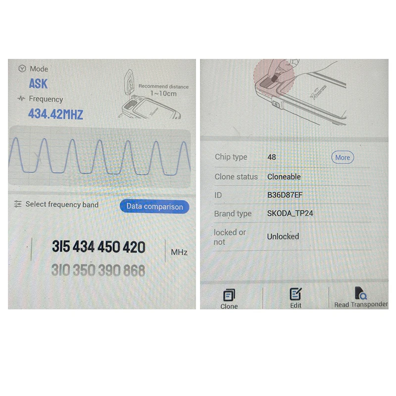ل VW سكودا مفتاح بعيد 3 زر 433 ميجا هرتز ID48 رقاقة برو جزء 3T0 837 202 L