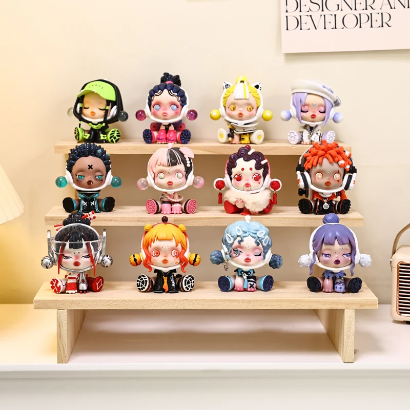 Anime Action Figure Display Stand Wooden Toy Display Holder Display Rack Multi-layer Storage Shelf for Dolls Nail Polish Perfume