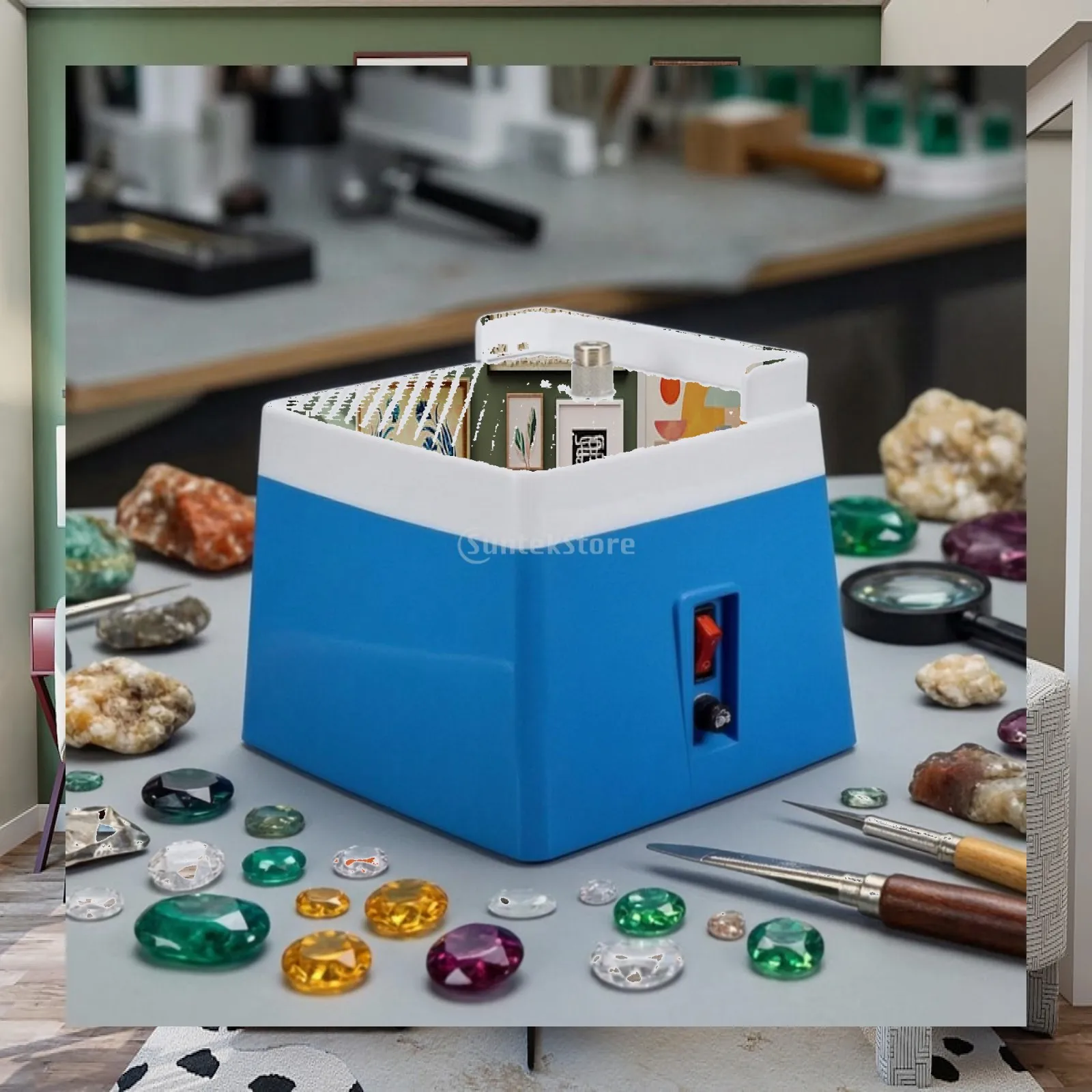 Space Saving Electric Glass Polisher with Australian Plug for Craft Workstation