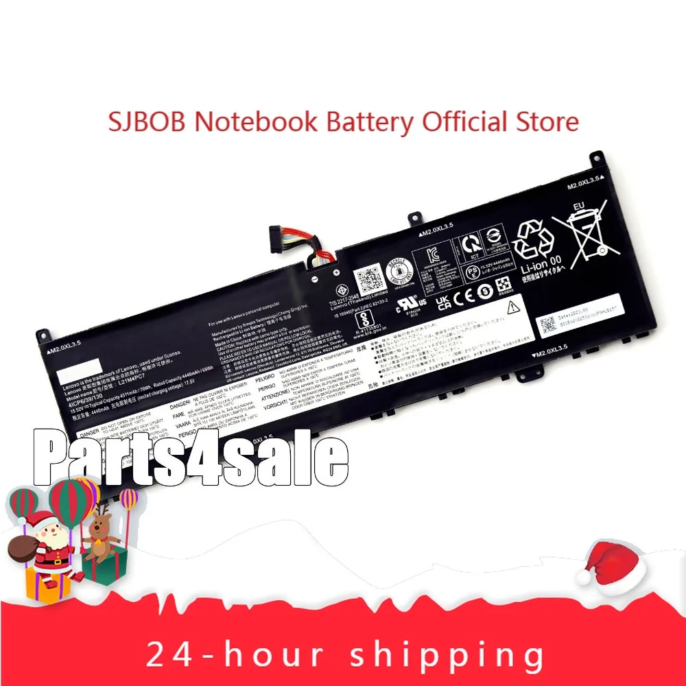 

Новый аккумулятор L21C4PC7 L21L4PC7 L21M4PC7 для Lenovo Yoga Pro 14s IAH7 2022 аккумулятор для ноутбука