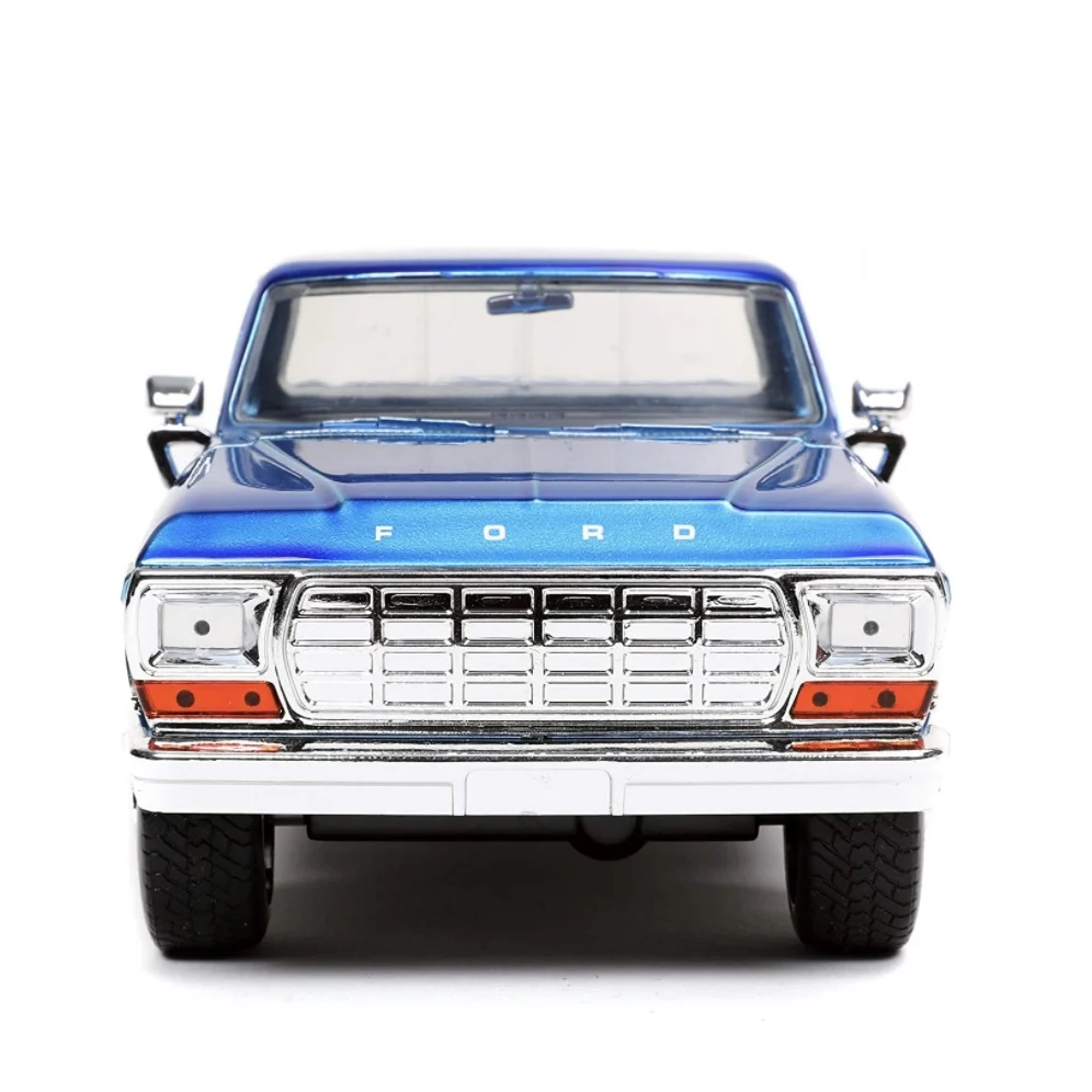 Jada Toys Just Trucks 1:24 1970 Ford F-150 with Rack Die-cast Car Candy Blue, Toys for Kids and Adults Collectibles