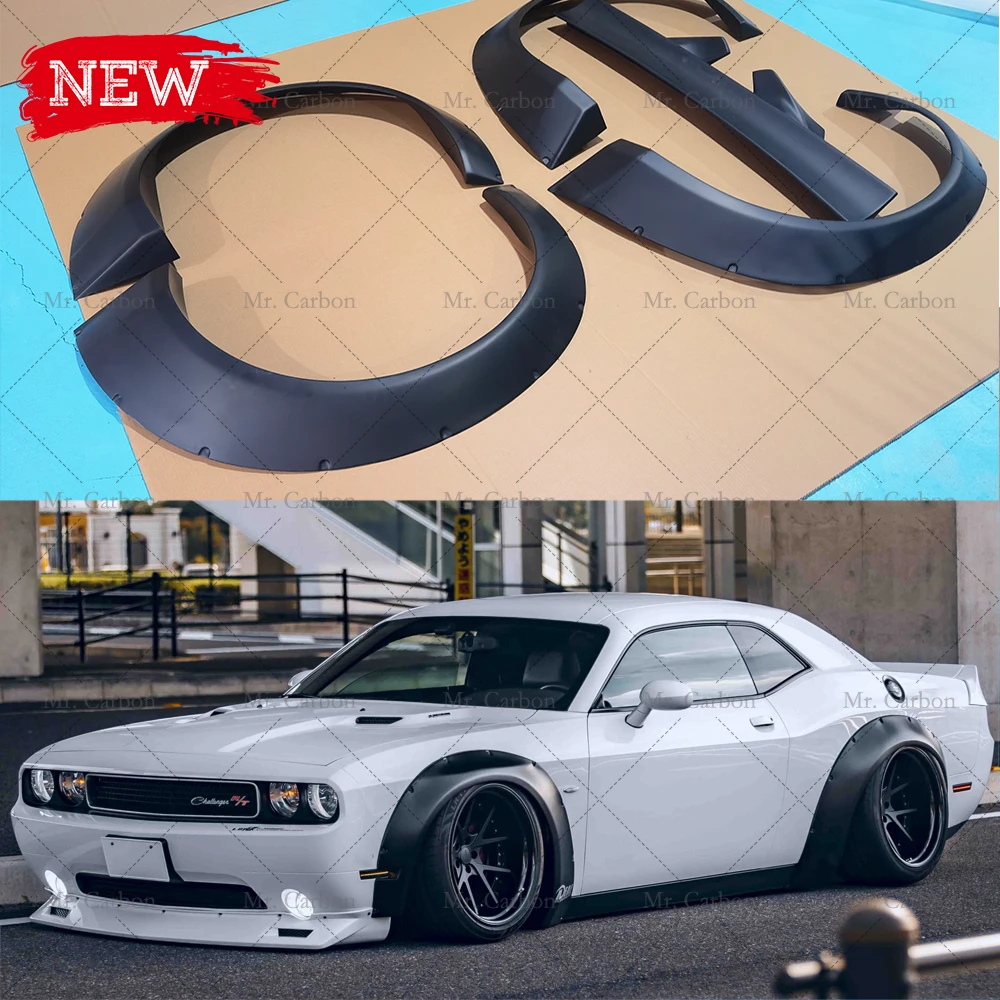 LB WIDEBODY FOR-DODGE CHALLENGER GLASS FIBER WIDE BODY KIT TUNING PART FRONT/REAR WHEELS AND FRP DUCKTAIL WING FOR CHALLENGER