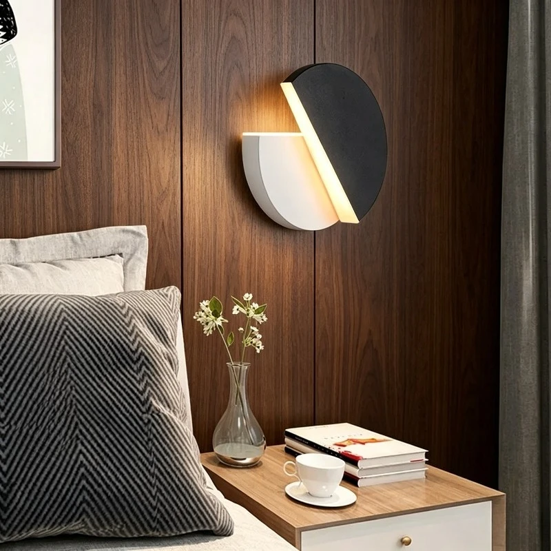 

Wall Light Led Indoor Led Wall Sconce Lights for Bedroom Modern Minimalist Wall Lamps Rotating Living Room Bedroom Aisle Lights