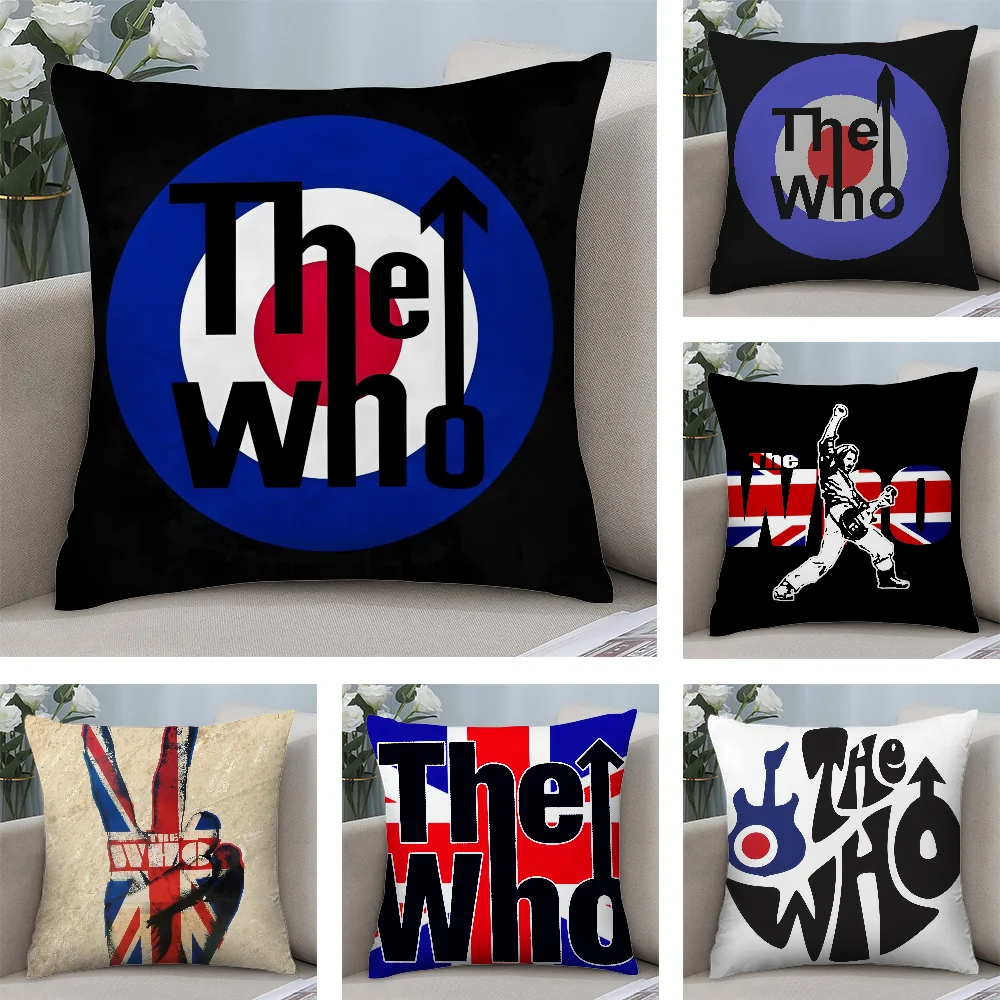 

The W-Who Rock n Roll Pillow Case Short Plush Pillow Covers Sofa Decorative Gift Home Double-sided Printing Cushion Cover