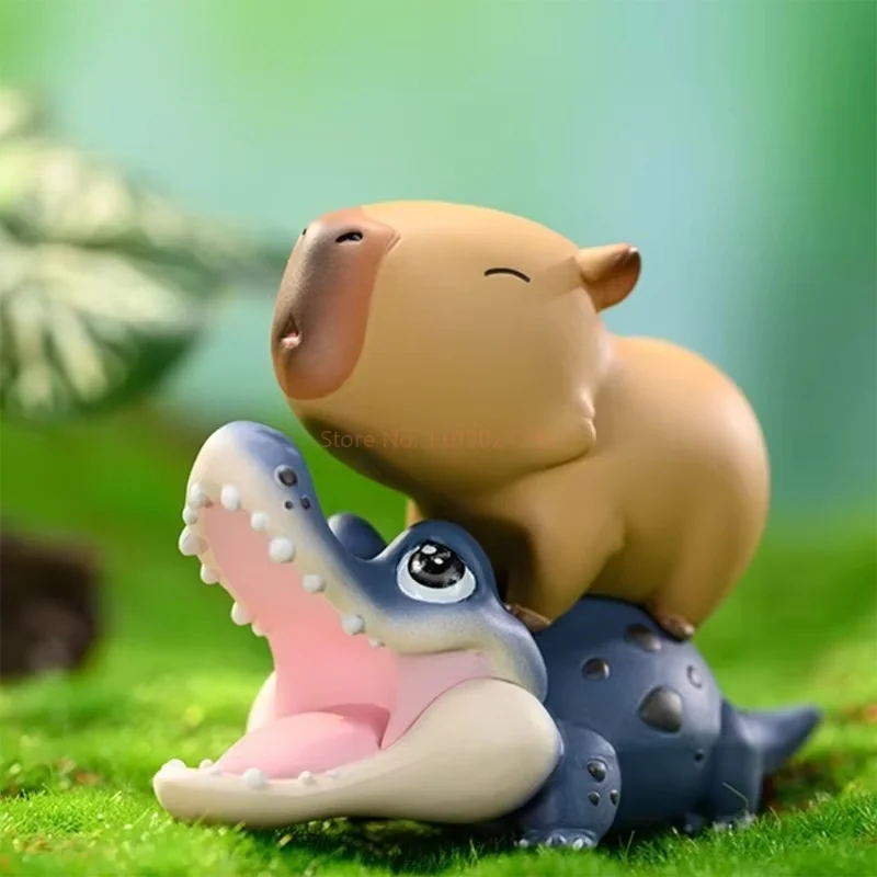 Animal Planet Capibara Blind Box Trendy Item Cute Character Capybara Model Figure Toy Collection Decoration Children'S Gi