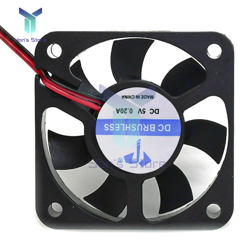 DC 5V 12V 24V 2-Wire Micro Cooling Fan 0.15A 5cm DC Turbo Oil Impregnated DC Industrial Fan DC5015 4100RPM 5100RPM 4500RPM