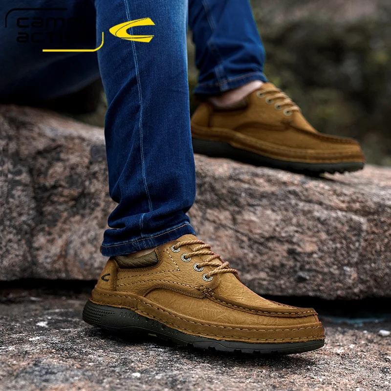 

Camel Active Men Shoes Handmade Genuine Leather Casual Shoes Men Sneakers Designer Men's Loafers Breathable Driving Shoes