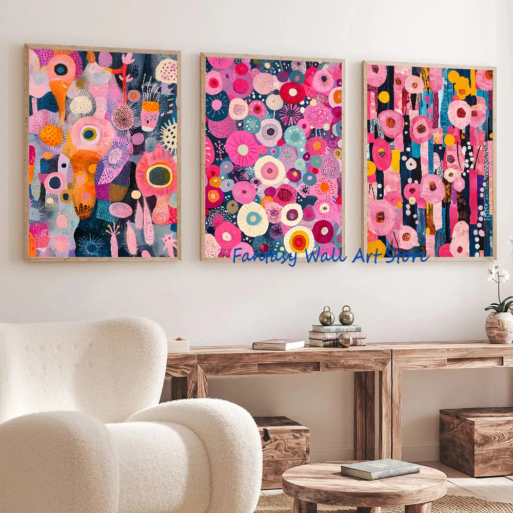Plant Animal Blood Cells Abstract Colorful Biology Art Educational Science Wall Art Poster Canvas Painting Wall Pictures Decor