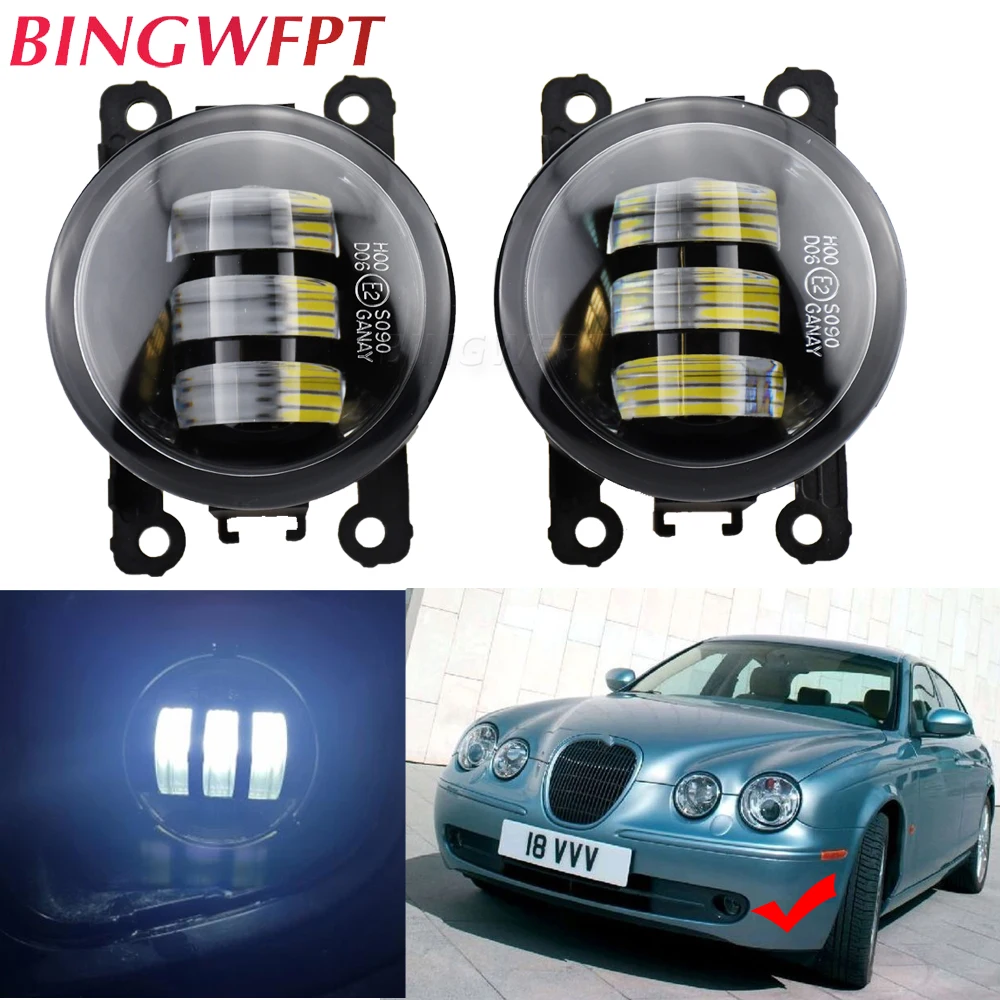 2x Bumper Fog Light Lamp Assembly LED Foglight For Suzuki Ford 2001-2009 Jaguar X-Type (CF1) Saloon For Jaguar XK XJ X358