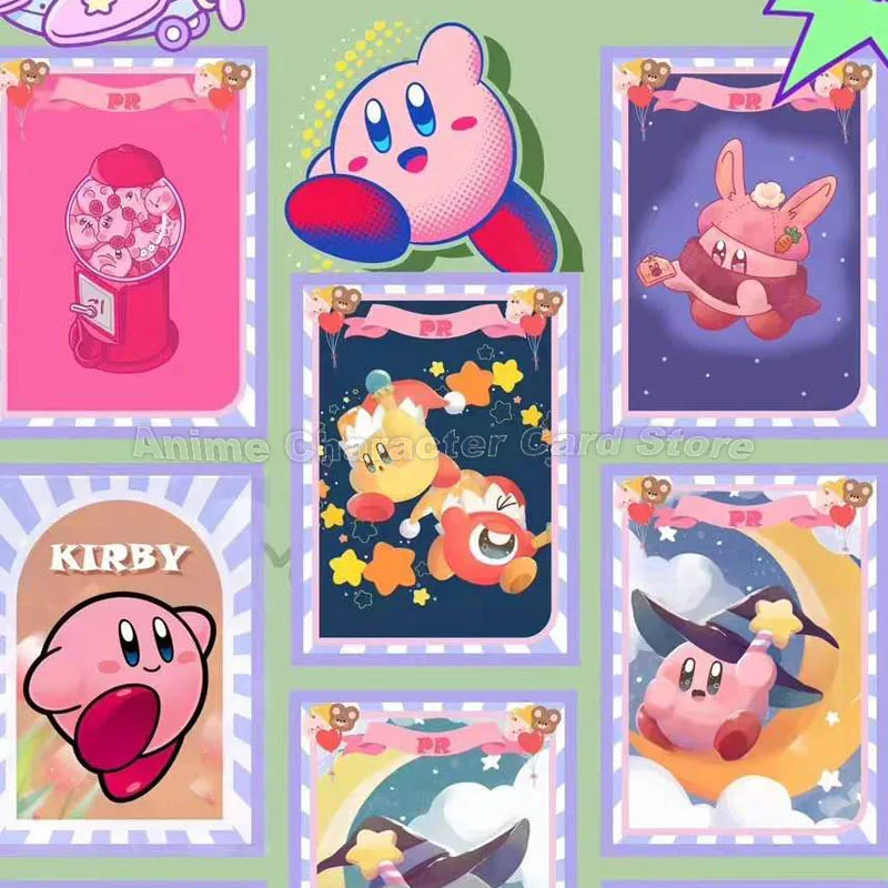 Kirby Star Card Super Cute Kawaii Cartoo Game Periphery Collection Kirbys Cards Classic Toys Best Birthday Present For Children