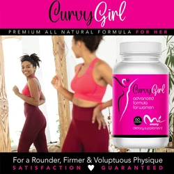Curved Girl - Female Hip and Breast Support - Quickly Get Curves - Fill Your Jeans with 60 Capsules
