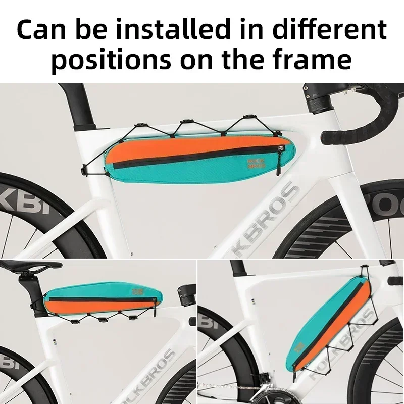 

ROCKBROS велосипедная треугольная сумка, велосипедная рама, передняя сумка-труба, расширенная большая вместимость, грязеотталкивающие аксессуары для велосипеда