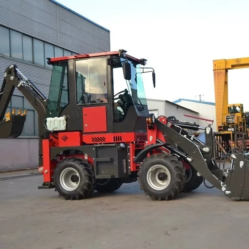 Mini Backhoe Loader EPA Tier 4 Engine CE Certified 4x4 Compact Design for Landscaping Garden Farm Mini Backhoe Loader