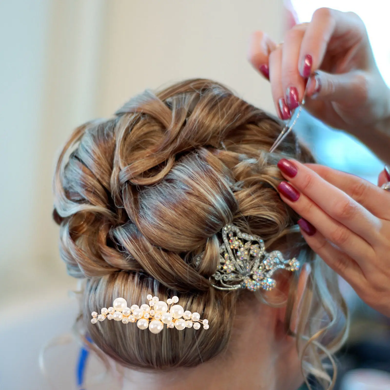 

2 шт. жемчужные гребни-заколки для волос, свадебные гребни-заколки, аксессуары для волос невесты, боковые гребни, жемчужные украшения для волос, элегантные свадебные подарки