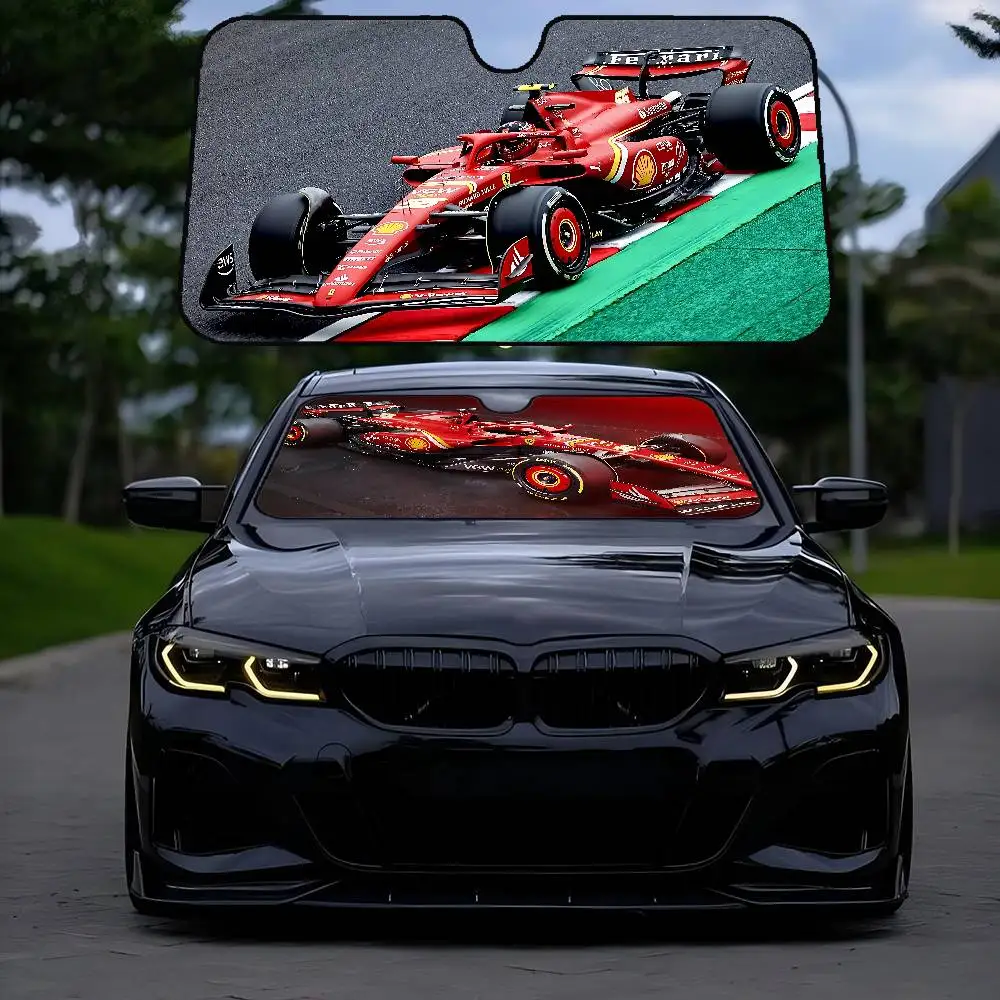 

Formula One Cartoon Car Sunshade Front Window Cover Windshield Sun Shade Car Visor Protection Interior Accessories