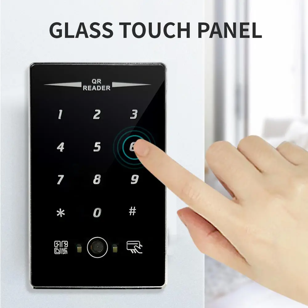 Outdoor  Door Access Control Waterproof Wiegand RS485 RS232  Digital Keypad RFID  QR Code Reader