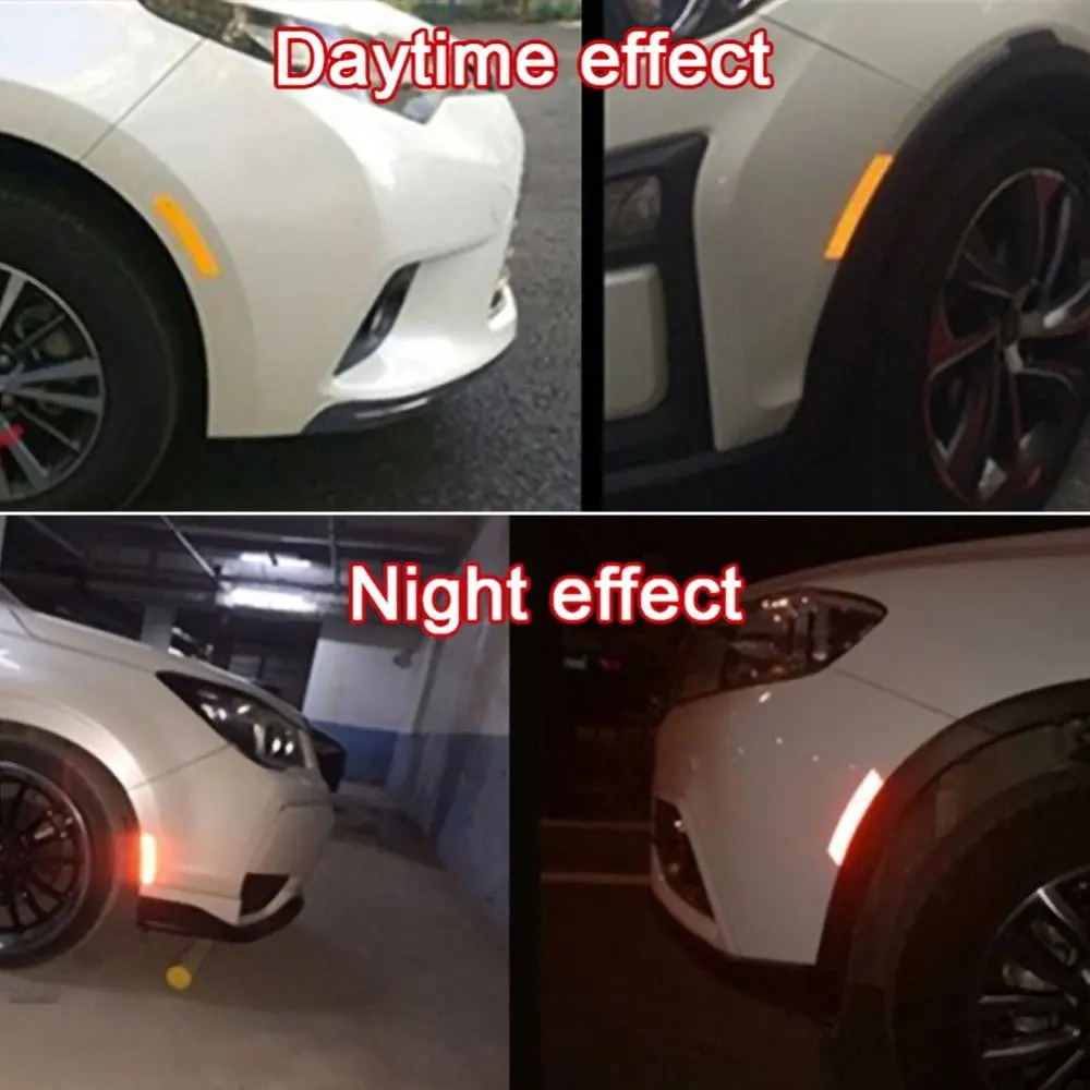 1m*5cm Car Decoration Car Stickers Strip Roll Reflector Protective Tape Safety Warning Reflective Sticker