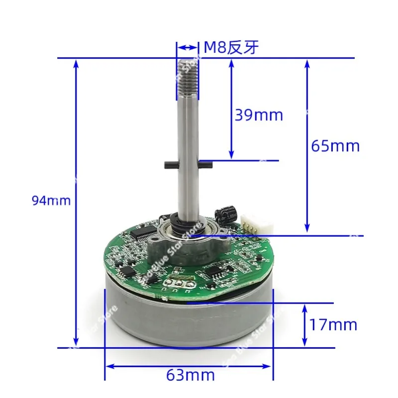 PWM DC brushless motor variable frequency fan motor DC24V12V socket fan motor outer rotor 102DC-94