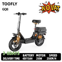 TOOFLY GQ8 Electric Scooter Adult Urban Commuting 14”Vacuum Tires E-Scooter 250W Motor 48V 15 AH EScooter