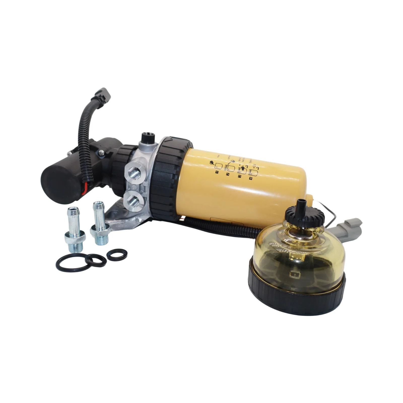 12V Fuel Extraction Pump & Filter Assembly 228-9130 2289130 For Caterpillar CAT 414E 424D 416E 420D 432E 442D 420E 430D 442E