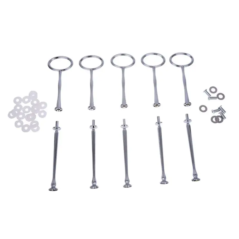 KYCOR-15 Wedding Metal 2 Tier Cake Stand Center Handle Rods Fittings Kit