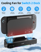 Aolion For Switch 2 Dock RGB Cooling Fan Portable HUB Expansion base Wall Mount With NGC For Switch 2 Accessories