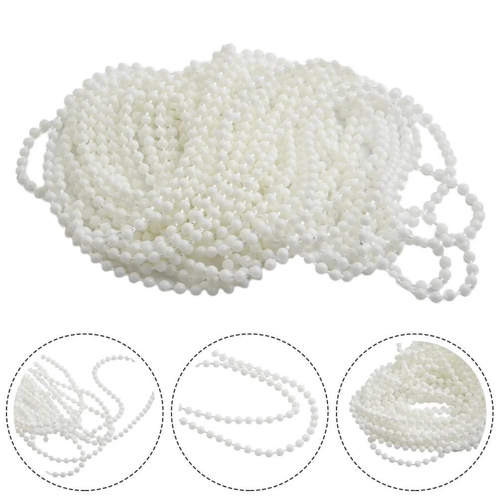 10 Meters Plastic Roller Blind Roman Vertical Shade Beaded Chain Pull Cord Curtain Beads Rope Treatments Hardware