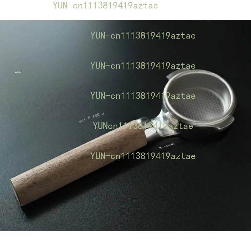 58MM Naked Bottomless Portafilter Walnut Handle Professional Espresso Machine Replacement Accessory